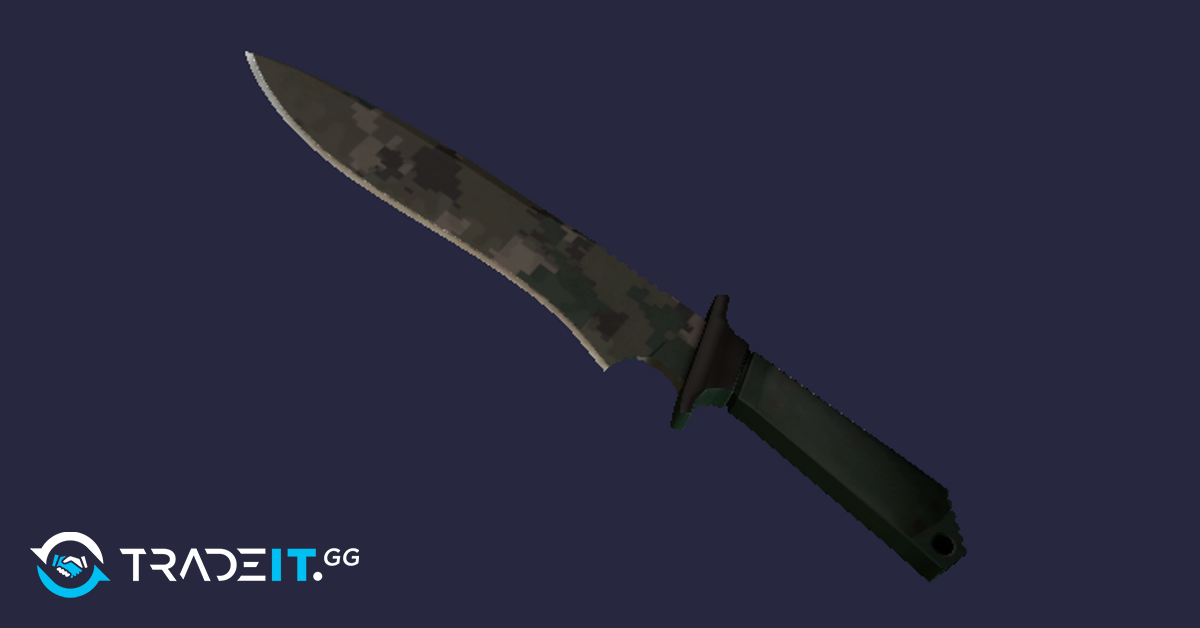 classic knife forest ddpat minimal wear