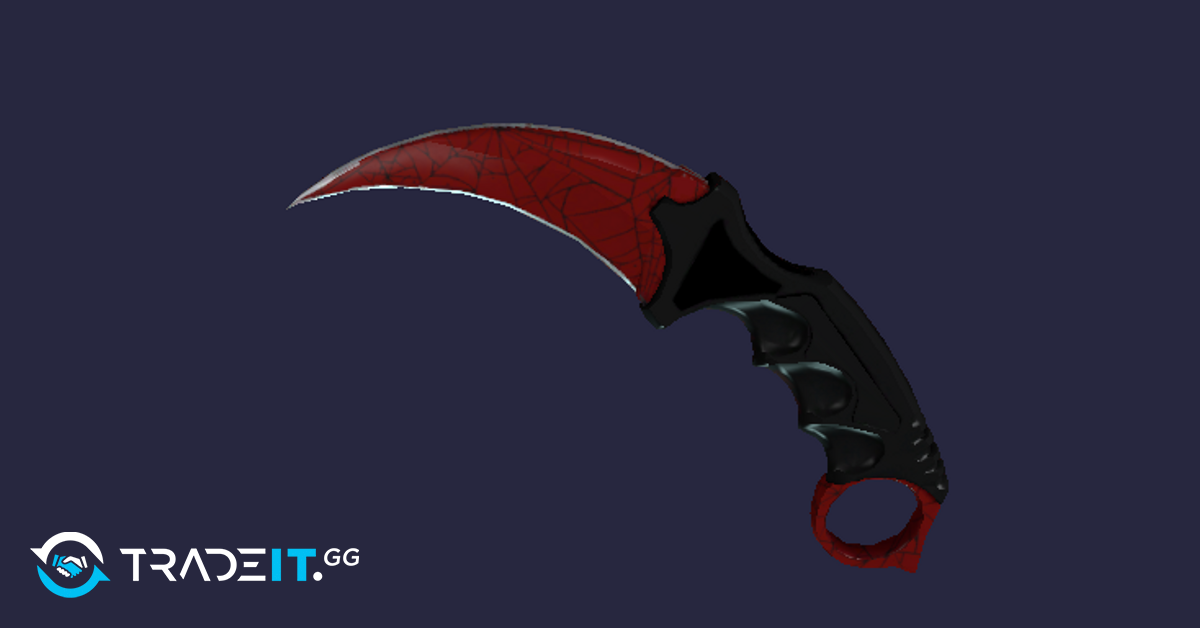 Karambit Crimson Web | Tradeit